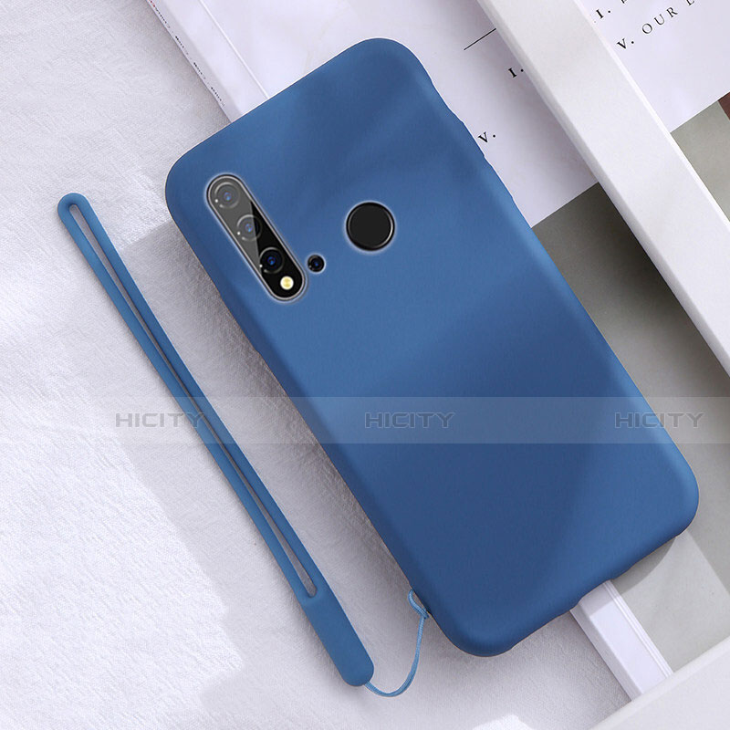 Coque Ultra Fine Silicone Souple 360 Degres Housse Etui S05 pour Huawei Nova 5i Bleu Plus