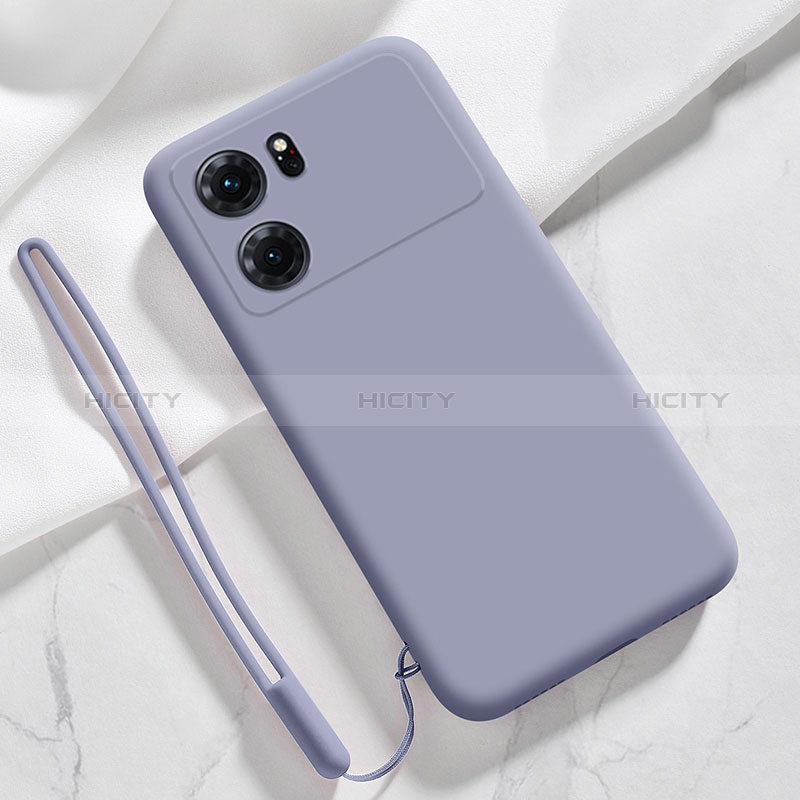 Coque Ultra Fine Silicone Souple 360 Degres Housse Etui S05 pour Oppo K10 5G Gris Lavende Plus