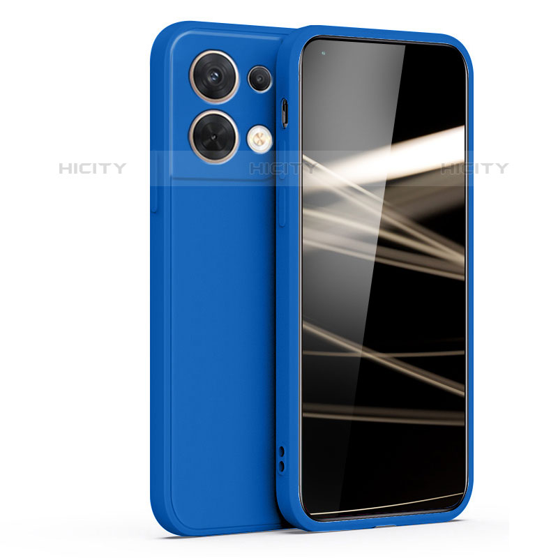 Coque Ultra Fine Silicone Souple 360 Degres Housse Etui S05 pour Oppo Reno8 5G Bleu Plus