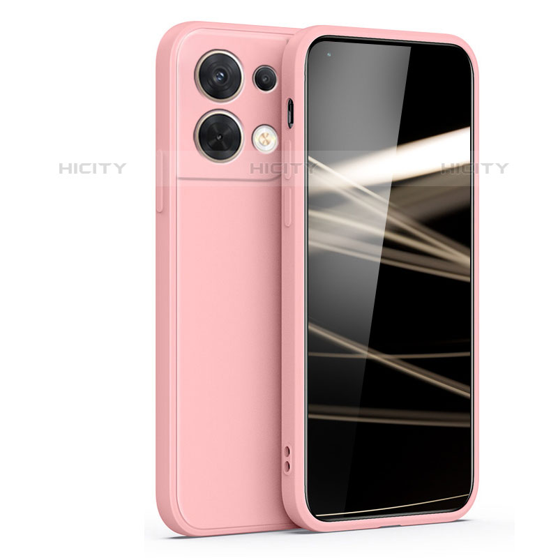 Coque Ultra Fine Silicone Souple 360 Degres Housse Etui S05 pour Oppo Reno8 5G Rose Plus