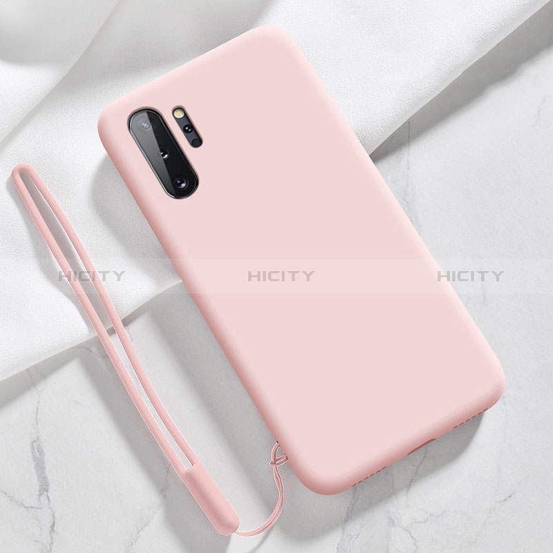 Coque Ultra Fine Silicone Souple 360 Degres Housse Etui S05 pour Samsung Galaxy Note 10 Plus 5G Rose Plus