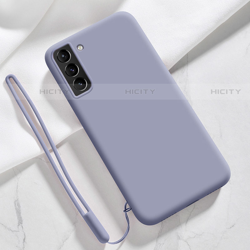 Coque Ultra Fine Silicone Souple 360 Degres Housse Etui S05 pour Samsung Galaxy S21 Plus 5G Gris Lavende Plus