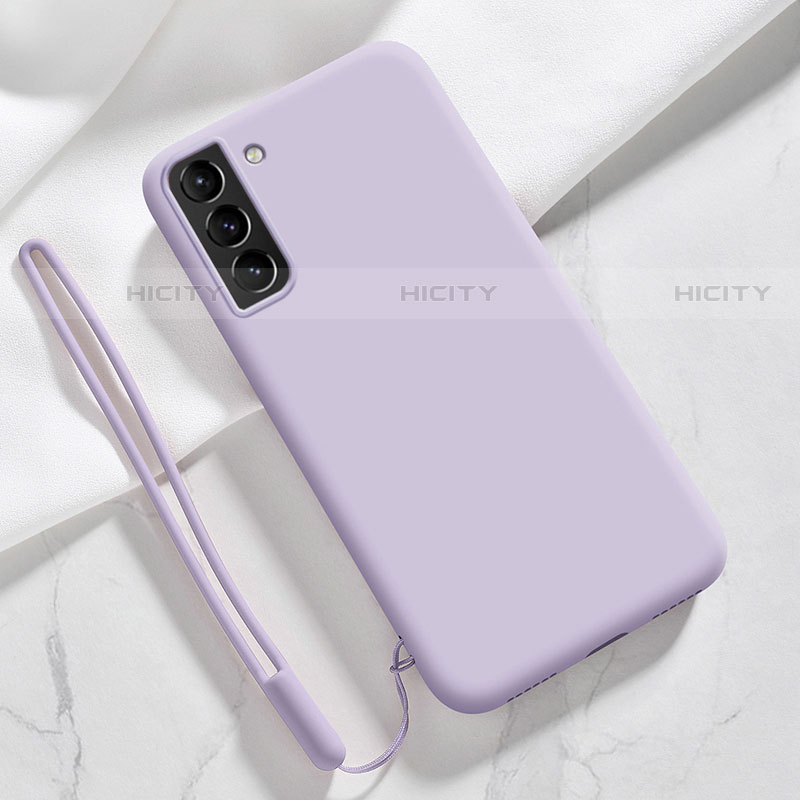 Coque Ultra Fine Silicone Souple 360 Degres Housse Etui S05 pour Samsung Galaxy S21 Plus 5G Violet Plus