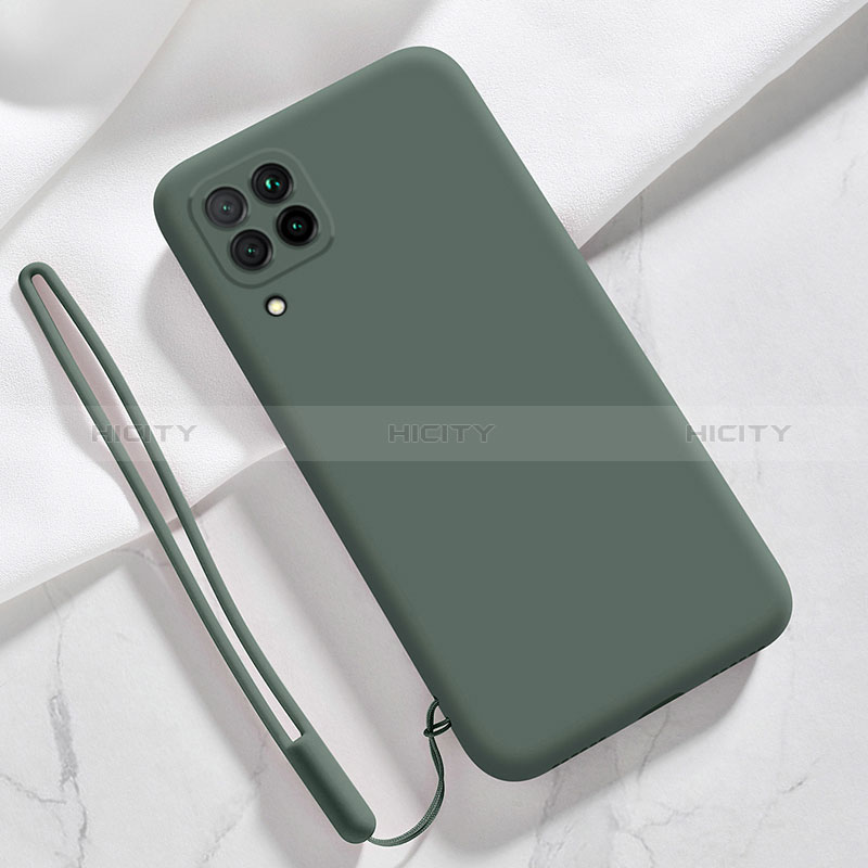 Coque Ultra Fine Silicone Souple 360 Degres Housse Etui S06 pour Samsung Galaxy A12 Vert Nuit Plus