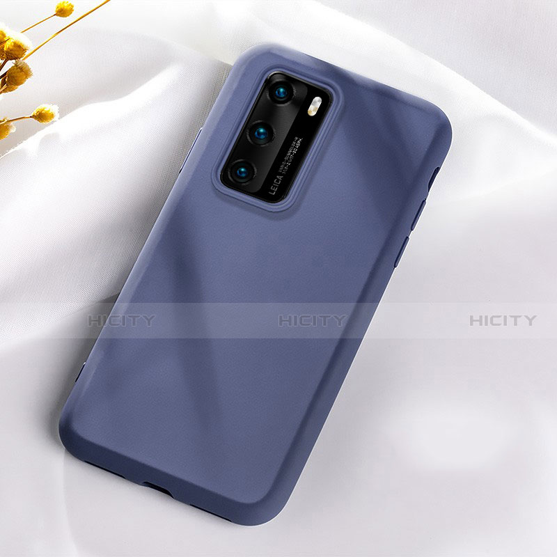 Coque Ultra Fine Silicone Souple 360 Degres Housse Etui S07 pour Huawei P40 Bleu Plus