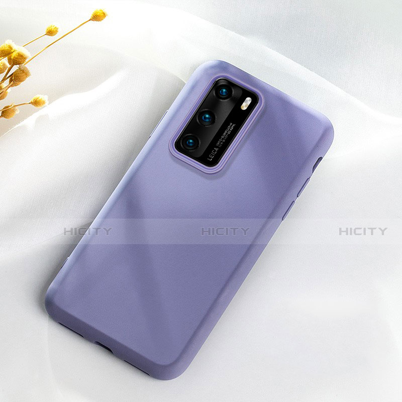 Coque Ultra Fine Silicone Souple 360 Degres Housse Etui S07 pour Huawei P40 Gris Fonce Plus