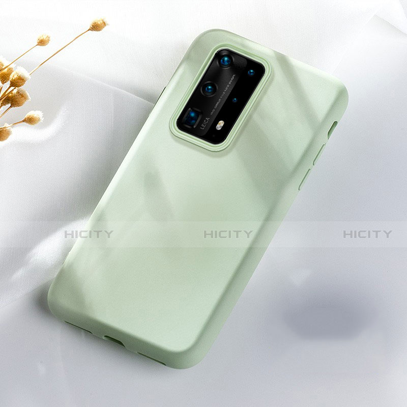 Coque Ultra Fine Silicone Souple 360 Degres Housse Etui S07 pour Huawei P40 Pro+ Plus Vert Plus