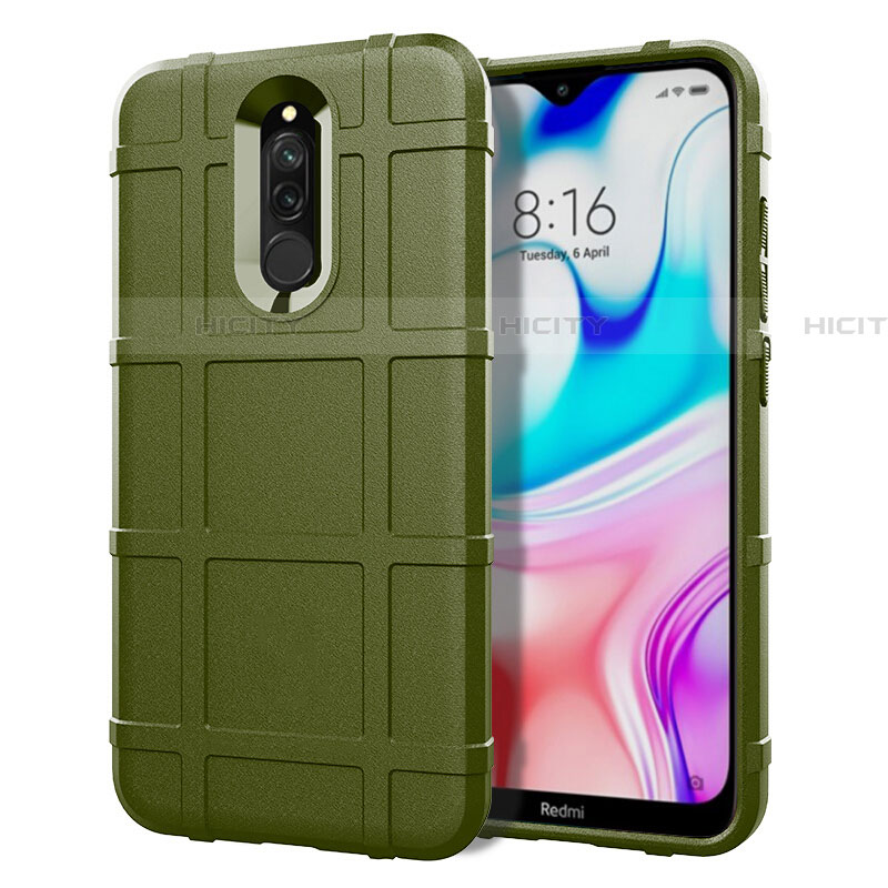 Coque Ultra Fine Silicone Souple 360 Degres Housse Etui S07 pour Xiaomi Redmi 8 Vert Plus