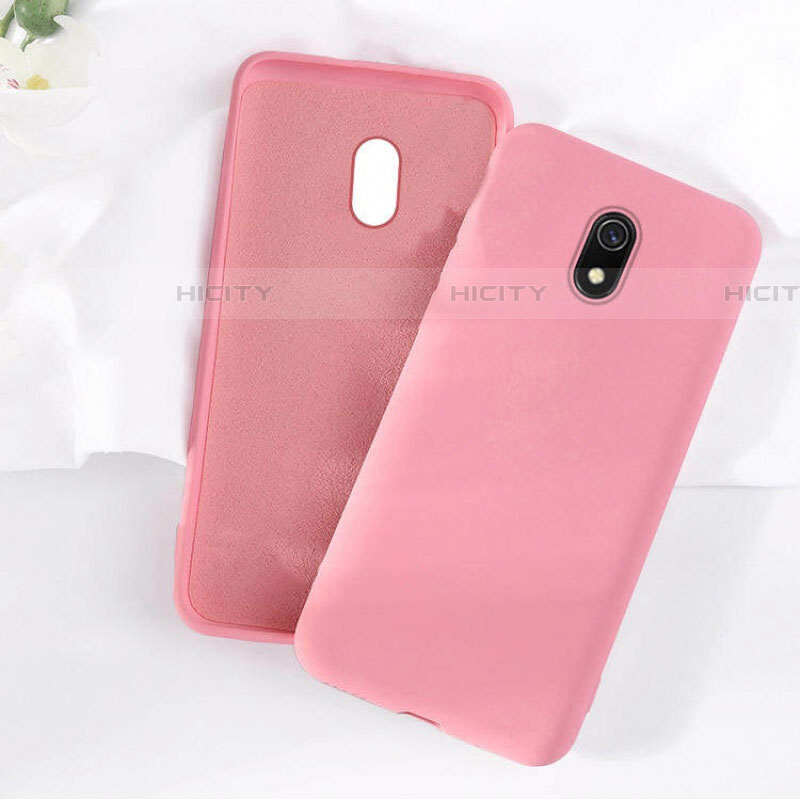 Coque Ultra Fine Silicone Souple 360 Degres Housse Etui S07 pour Xiaomi Redmi 8A Rose Plus