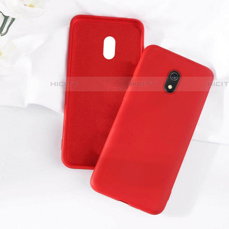 Coque Ultra Fine Silicone Souple 360 Degres Housse Etui S07 pour Xiaomi Redmi 8A Rouge Plus