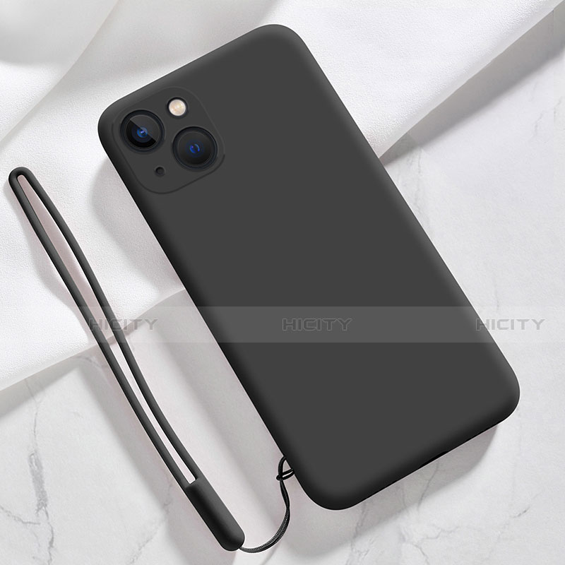 Coque Ultra Fine Silicone Souple 360 Degres Housse Etui S08 pour Apple iPhone 14 Noir Plus