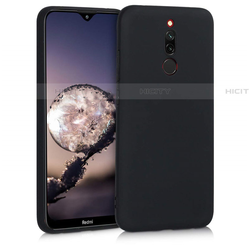 Coque Ultra Fine Silicone Souple 360 Degres Housse Etui S08 pour Xiaomi Redmi 8 Noir Plus