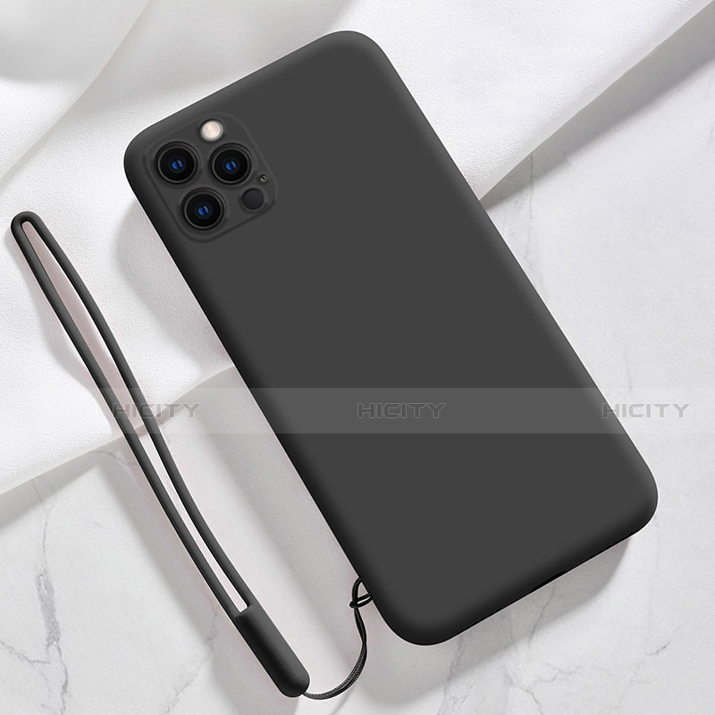 Coque Ultra Fine Silicone Souple 360 Degres Housse Etui S09 pour Apple iPhone 13 Pro Max Noir Plus