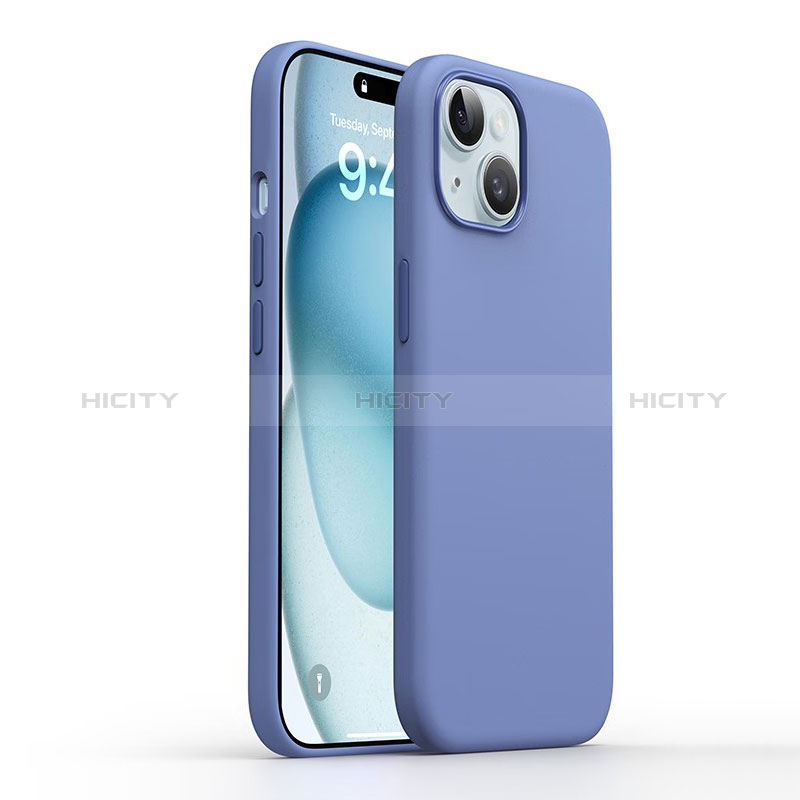 Coque Ultra Fine Silicone Souple 360 Degres Housse Etui YK1 pour Apple iPhone 13 Bleu Plus