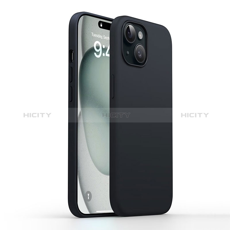 Coque Ultra Fine Silicone Souple 360 Degres Housse Etui YK1 pour Apple iPhone 13 Noir Plus