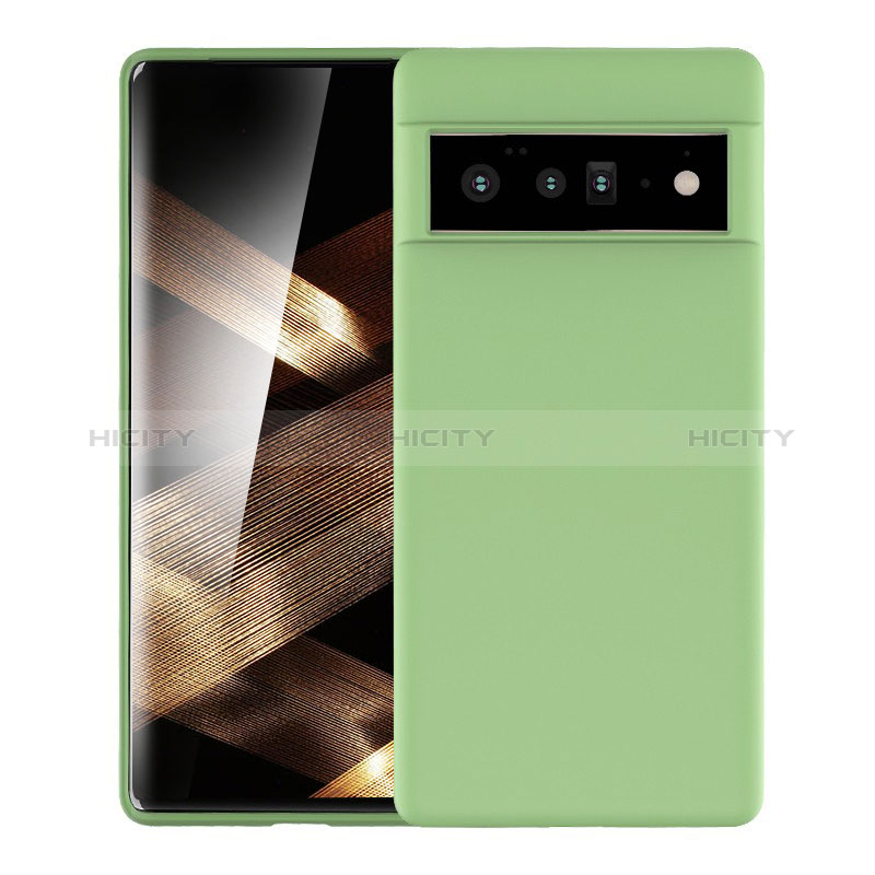 Coque Ultra Fine Silicone Souple 360 Degres Housse Etui YK1 pour Google Pixel 6 Pro 5G Vert Plus