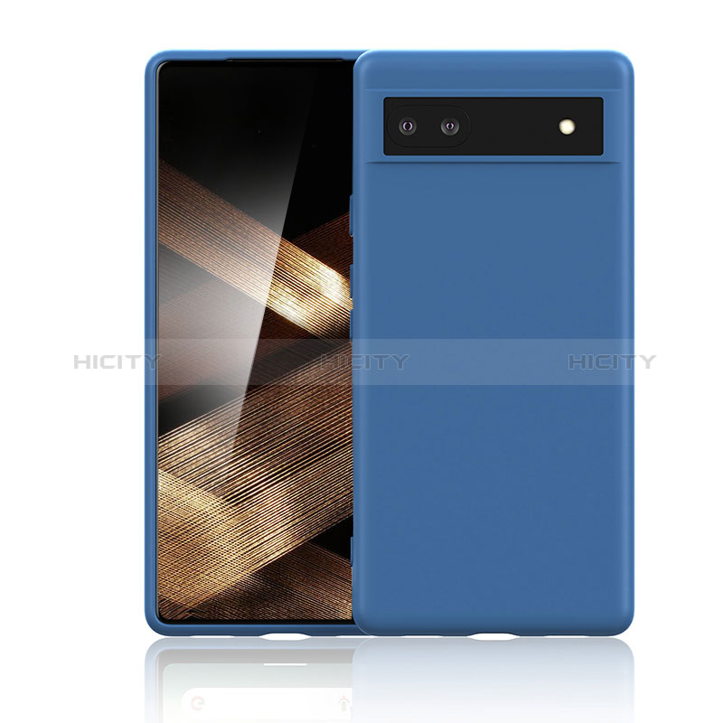 Coque Ultra Fine Silicone Souple 360 Degres Housse Etui YK1 pour Google Pixel 6a 5G Bleu Plus