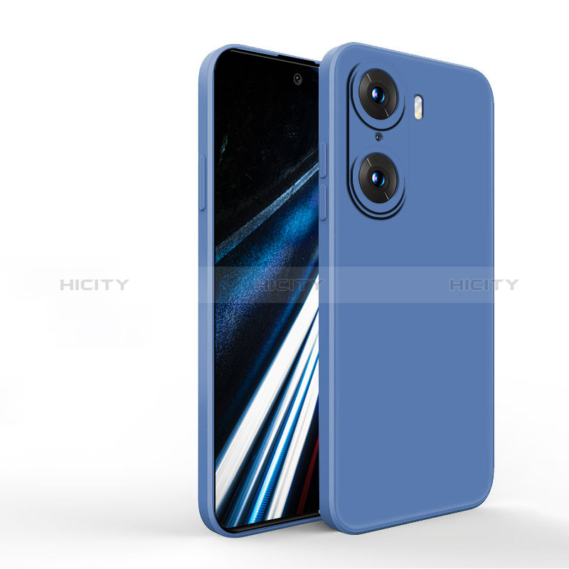 Coque Ultra Fine Silicone Souple 360 Degres Housse Etui YK1 pour Huawei Honor 60 Pro 5G Bleu Plus