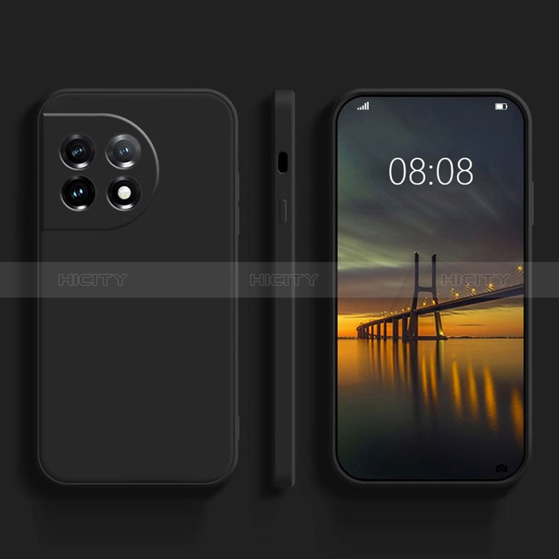 Coque Ultra Fine Silicone Souple 360 Degres Housse Etui YK1 pour OnePlus Ace 2 Pro 5G Noir Plus