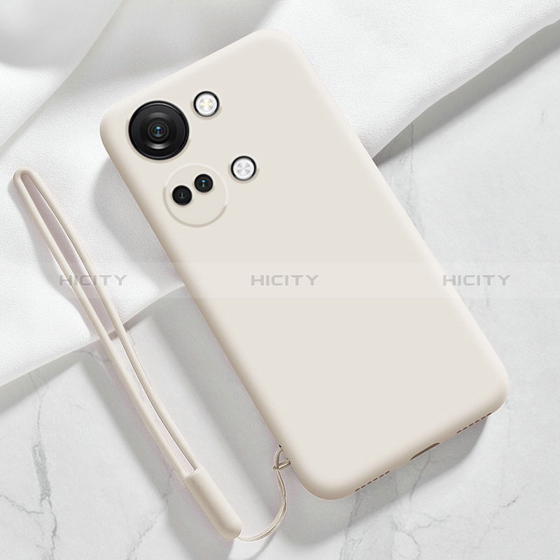 Coque Ultra Fine Silicone Souple 360 Degres Housse Etui YK1 pour OnePlus Nord 3 5G Blanc Plus