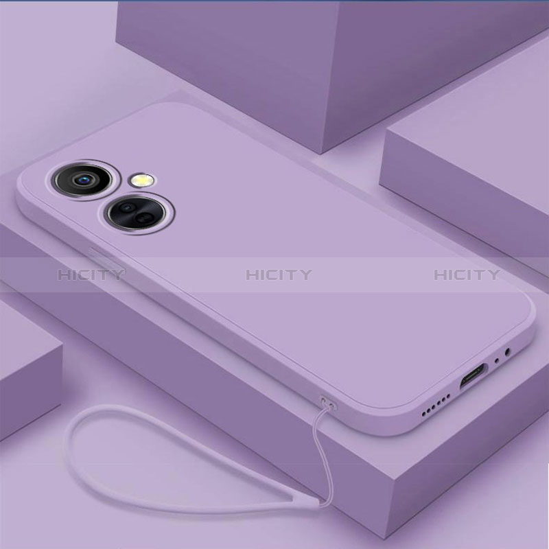 Coque Ultra Fine Silicone Souple 360 Degres Housse Etui YK1 pour OnePlus Nord CE 3 5G Violet Clair Plus