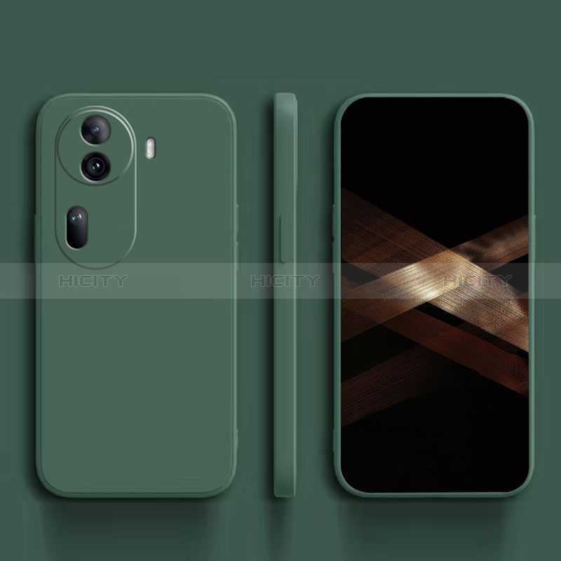 Coque Ultra Fine Silicone Souple 360 Degres Housse Etui YK1 pour Oppo Reno11 Pro 5G Vert Plus