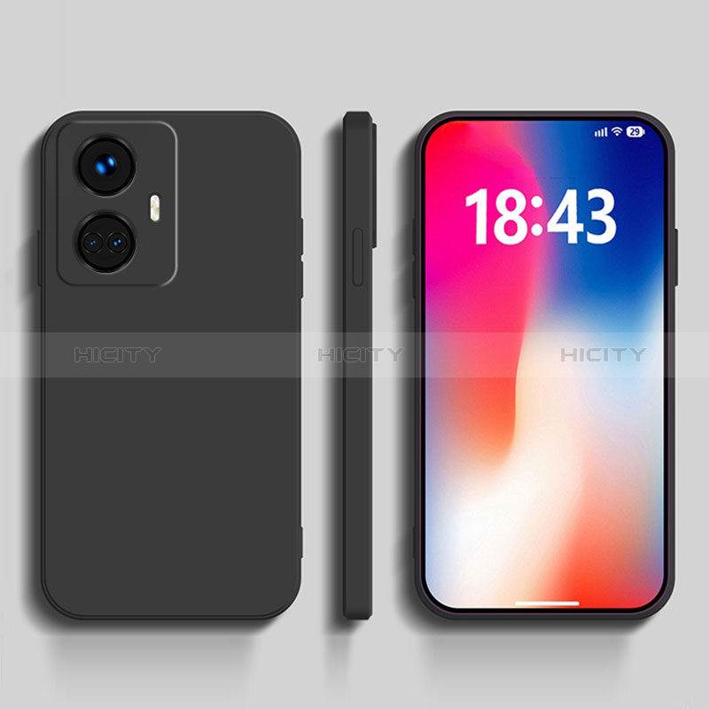 Coque Ultra Fine Silicone Souple 360 Degres Housse Etui YK1 pour Realme 10 Pro+ Plus 5G Noir Plus