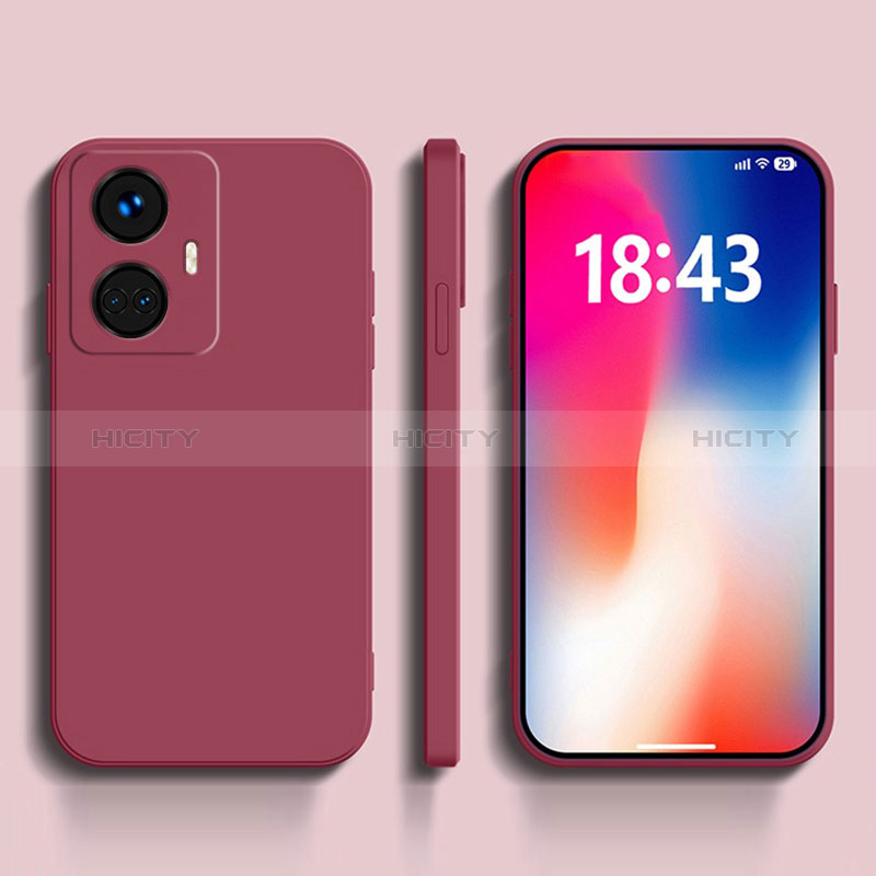 Coque Ultra Fine Silicone Souple 360 Degres Housse Etui YK1 pour Realme 10 Pro+ Plus 5G Rouge Plus