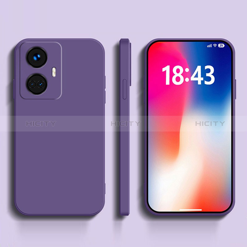 Coque Ultra Fine Silicone Souple 360 Degres Housse Etui YK1 pour Realme 10 Pro+ Plus 5G Violet Plus