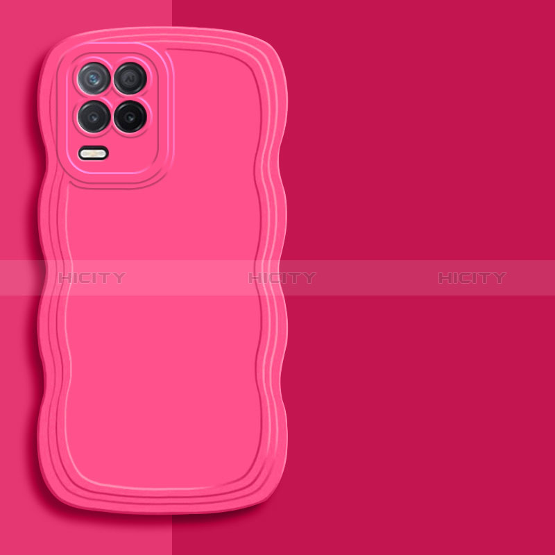 Coque Ultra Fine Silicone Souple 360 Degres Housse Etui YK1 pour Realme 9 5G India Rose Rouge Plus