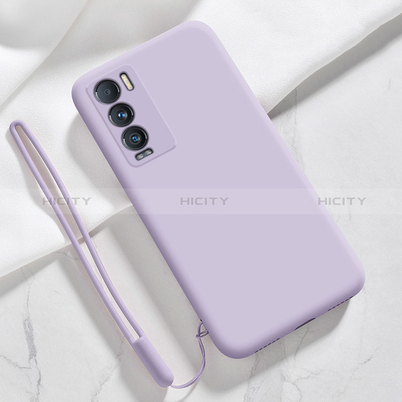 Coque Ultra Fine Silicone Souple 360 Degres Housse Etui YK1 pour Realme GT Master Explorer 5G Violet Clair Plus