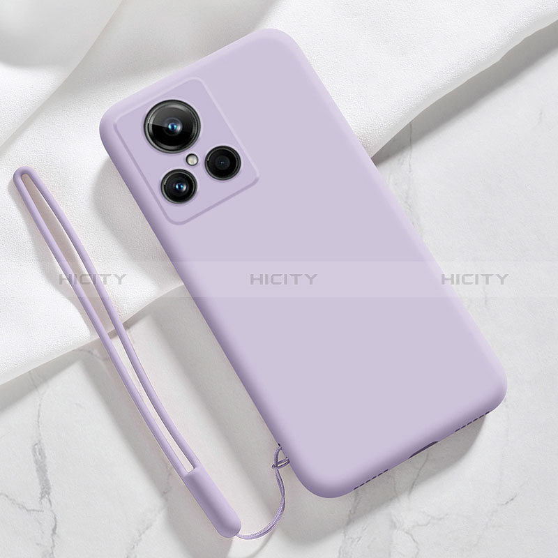 Coque Ultra Fine Silicone Souple 360 Degres Housse Etui YK1 pour Realme GT2 Master Explorer Violet Clair Plus