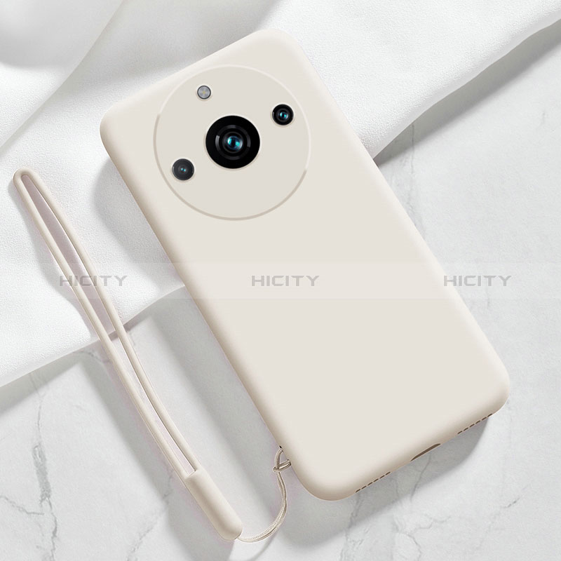 Coque Ultra Fine Silicone Souple 360 Degres Housse Etui YK1 pour Realme Narzo 60 Pro 5G Blanc Plus