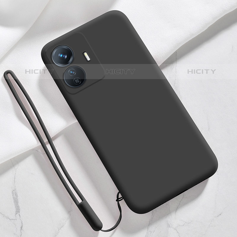 Coque Ultra Fine Silicone Souple 360 Degres Housse Etui YK1 pour Vivo iQOO Z6 Lite 5G Noir Plus