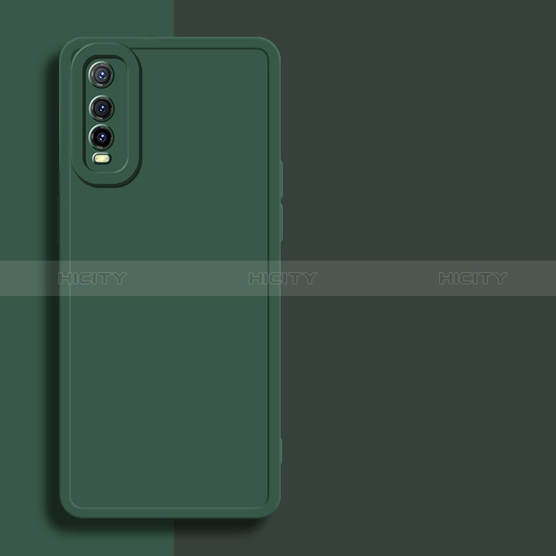 Coque Ultra Fine Silicone Souple 360 Degres Housse Etui YK1 pour Vivo Y70t 5G Vert Nuit Plus