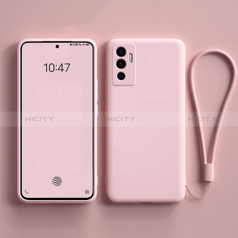 Coque Ultra Fine Silicone Souple 360 Degres Housse Etui YK1 pour Vivo Y75 4G Rose Plus