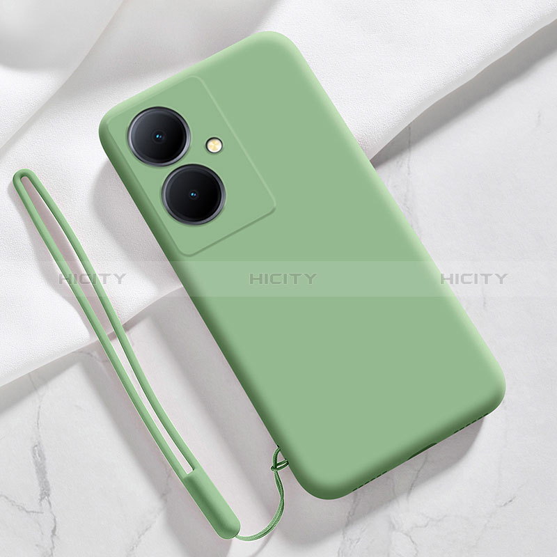 Coque Ultra Fine Silicone Souple 360 Degres Housse Etui YK1 pour Vivo Y78 Plus 5G Vert Plus