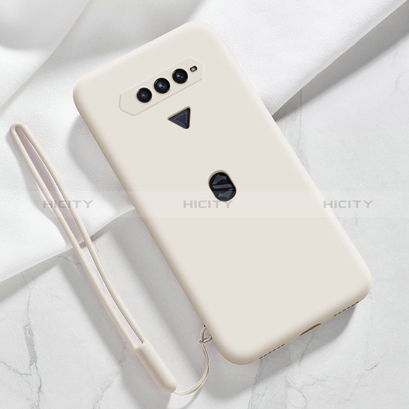 Coque Ultra Fine Silicone Souple 360 Degres Housse Etui YK1 pour Xiaomi Black Shark 4S 5G Blanc Plus