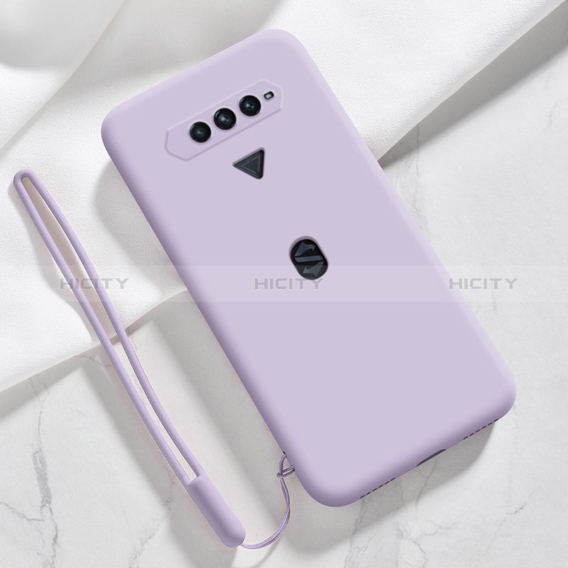 Coque Ultra Fine Silicone Souple 360 Degres Housse Etui YK1 pour Xiaomi Black Shark 4S 5G Violet Clair Plus