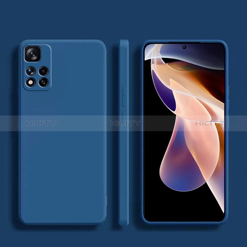 Coque Ultra Fine Silicone Souple 360 Degres Housse Etui YK1 pour Xiaomi Mi 11i 5G (2022) Bleu Plus