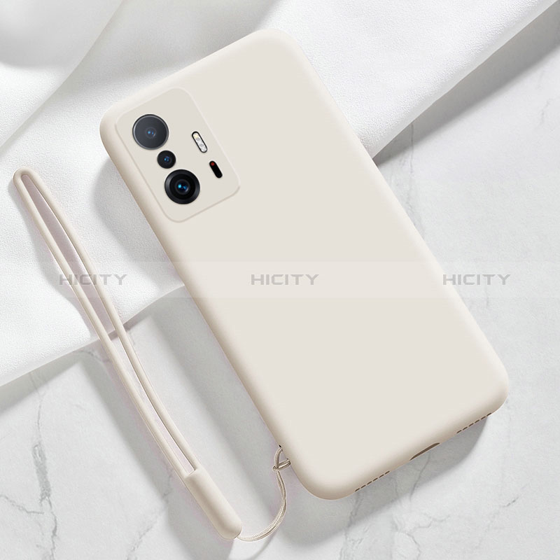 Coque Ultra Fine Silicone Souple 360 Degres Housse Etui YK1 pour Xiaomi Mi 11T 5G Blanc Plus