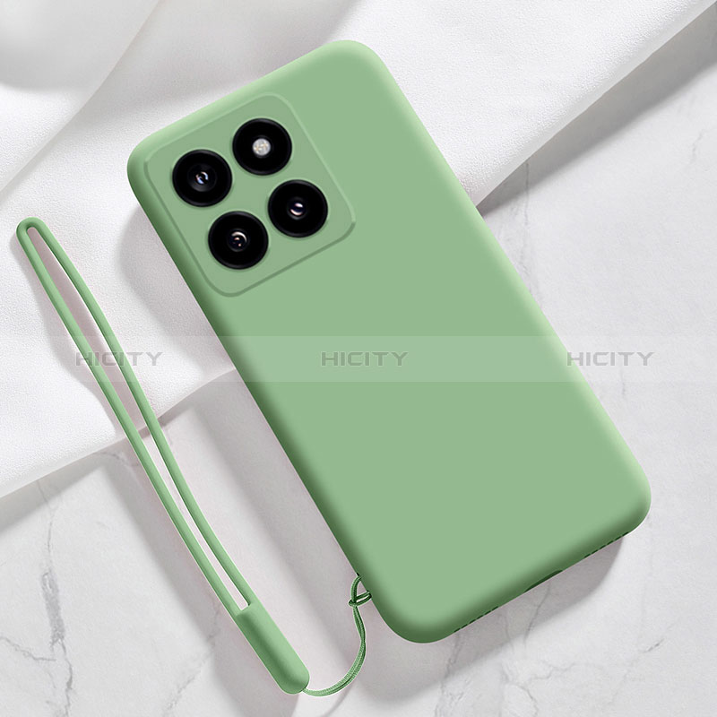 Coque Ultra Fine Silicone Souple 360 Degres Housse Etui YK1 pour Xiaomi Mi 14 5G Vert Plus