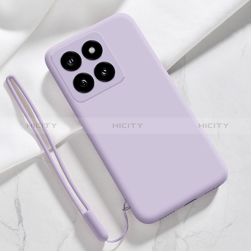 Coque Ultra Fine Silicone Souple 360 Degres Housse Etui YK1 pour Xiaomi Mi 14 5G Violet Clair Plus