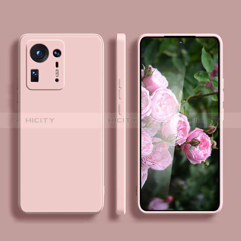 Coque Ultra Fine Silicone Souple 360 Degres Housse Etui YK1 pour Xiaomi Mi Mix 4 5G Rose Plus