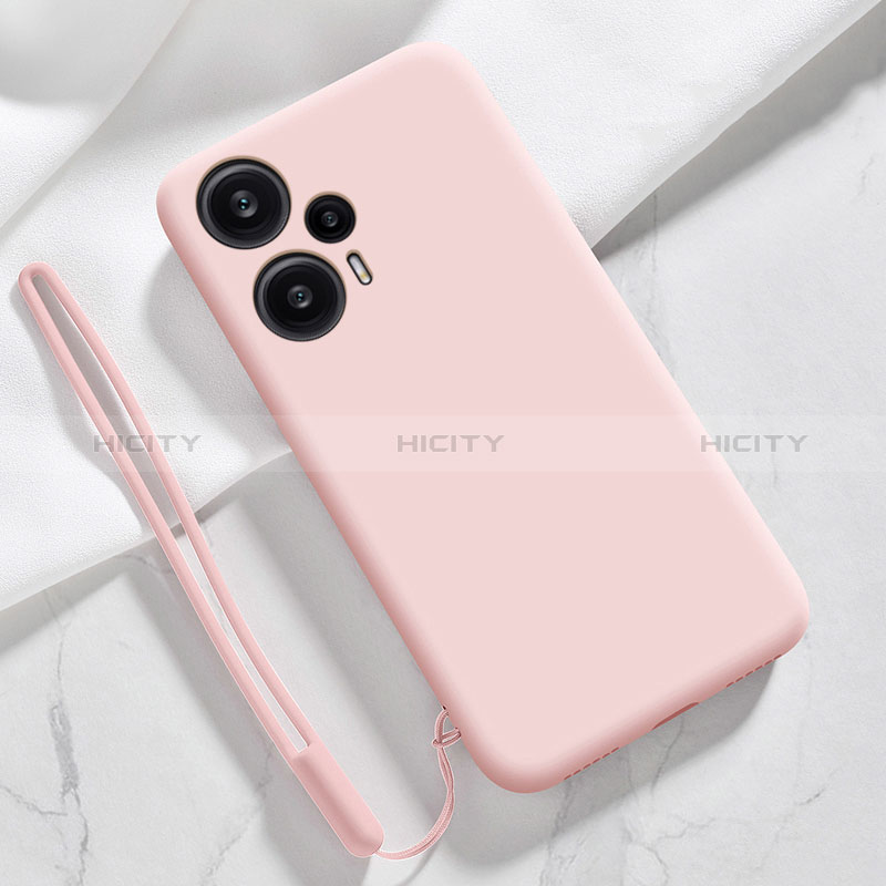 Coque Ultra Fine Silicone Souple 360 Degres Housse Etui YK1 pour Xiaomi Poco F5 5G Rose Plus