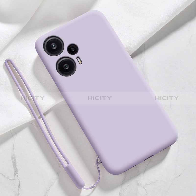 Coque Ultra Fine Silicone Souple 360 Degres Housse Etui YK1 pour Xiaomi Poco F5 5G Violet Clair Plus