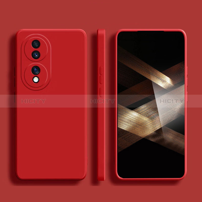 Coque Ultra Fine Silicone Souple 360 Degres Housse Etui YK2 pour Huawei Honor X7b Rouge Plus