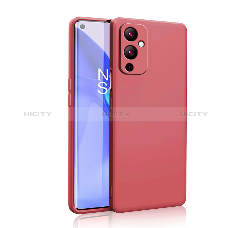 Coque Ultra Fine Silicone Souple 360 Degres Housse Etui YK2 pour OnePlus 9 5G Rose Rouge Plus