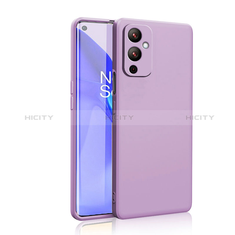 Coque Ultra Fine Silicone Souple 360 Degres Housse Etui YK2 pour OnePlus 9 5G Violet Clair Plus