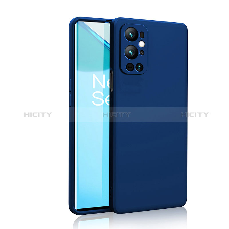 Coque Ultra Fine Silicone Souple 360 Degres Housse Etui YK2 pour OnePlus 9 Pro 5G Bleu Plus